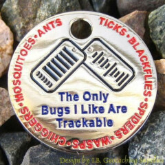 20pcs - The Only Bugs I Like are Trackable PathTag (Nickel finish)