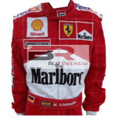 F1 Michael Schumacher 2001 printed Race suit,In All Sizes