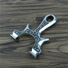 Stainless Steel Slingshot Archery Catapult Slingbow Hunting Shooting Target Bow