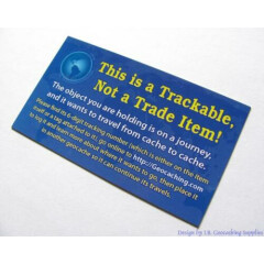 20 Geocaching Trackables Info Cards - 2-Sided