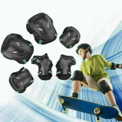 6pcs/Set Protective Gear Pads Skateboard Bike Elbow Knee Wrist Hand Unisex Kids