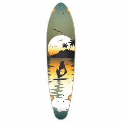 Yocaher Kicktail Longboard Deck - Surfer (DECK ONLY)