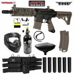 Maddog Tippmann TMC MAGFED Titanium HPA Paintball Gun Marker Starter Kit - Tan