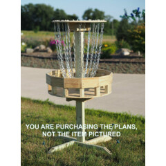 PDF Plans Disc Golf Target Professionally Designed meets PDGA Standards Frisbee
