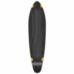 Yocaher Kicktail Blank Longboard Deck - Stained Black (DECK ONLY)