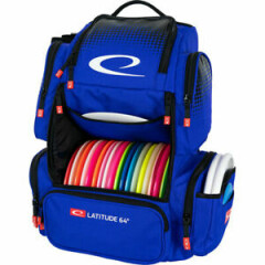 Latitude 64 DG Luxury E4 Backpack Disc Golf Bag - Factory Direct - Blue