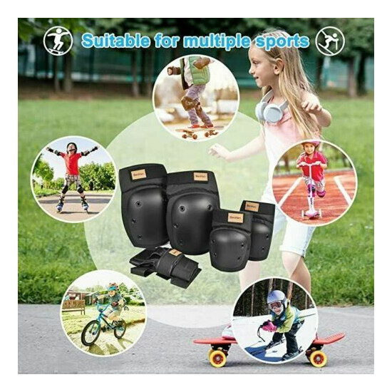 BenKen 6Pcs Sport Skating Protective Gear Set Safety Pad Knee Elbow Wrist USA image {3}