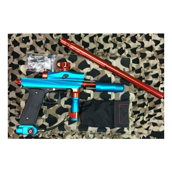 New Azodin KPC+ Pump Paintball Gun - Teal/Orange image {2}