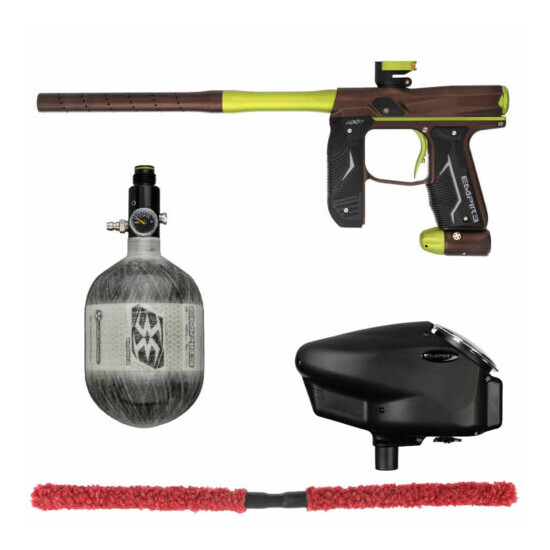 NEW EMPIRE AXE 2.0 COMPETITION PAINTBALL GUN KIT - BROWN/GREEN W/ 48/4500 BOTTLE image {1}