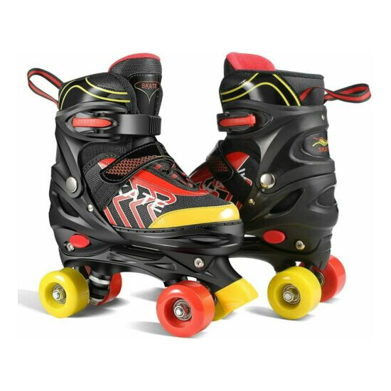 NEW Adjustable Size Roller Skates for Kids 4 Wheels Children Boy Girls Beginner# Thumb {12}