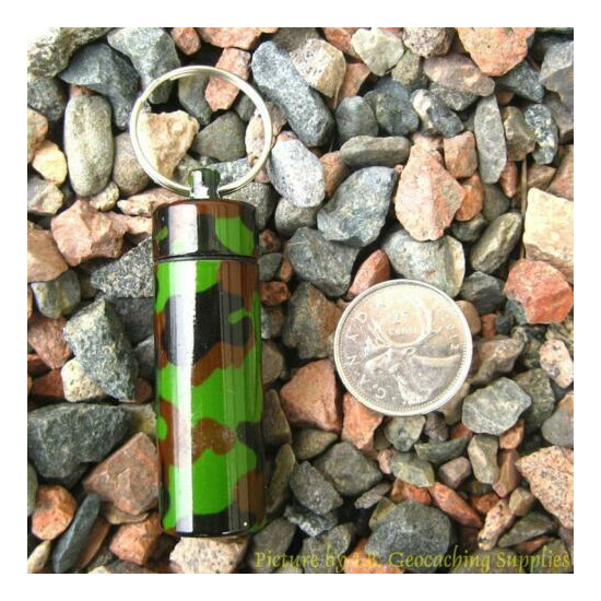 3x Camouflage Bison Tube Geocache Containers image {1}