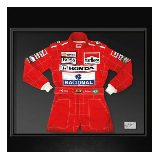 F1 Ayrton Senna 1991 Embriodery Patches go kart race suit, In All Sizess image {1}