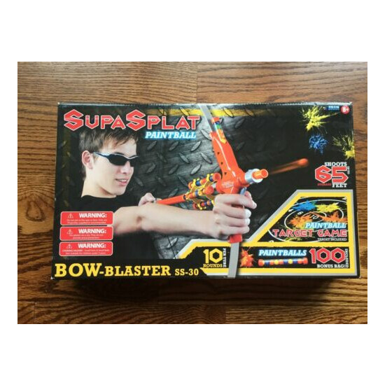 Supasplat Bow-Blaster SS-30 New with 10 rounds per tube and 100 Bonus Paintballs image {1}