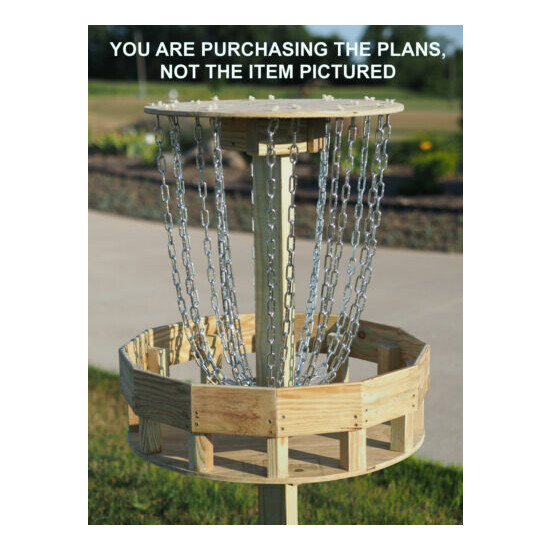 PDF Plans Disc Golf Target Professionally Designed meets PDGA Standards Frisbee image {3}