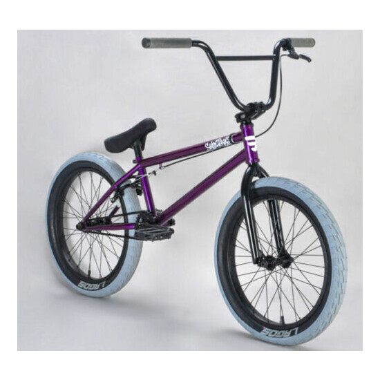 Mafiabike 21" Super Kush Freestyle BMX Bicycle Bike 3 Piece Cranks Purple NEW image {2}