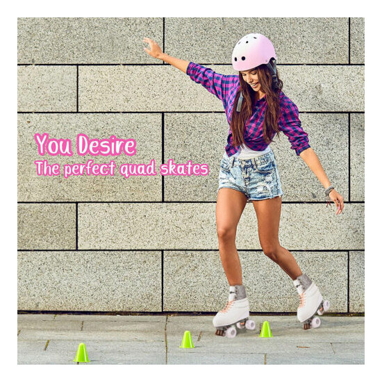 Roller Skates for Girls Size 3 Diamond for Toddler and Kids Derby Quad Skate image {10}
