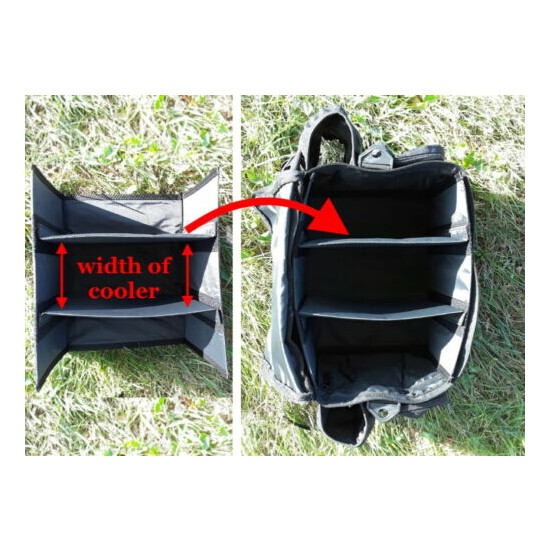 Disc Golf Cooler Bag with Removable cooler - Backpack straps - Shoulder Strap image {12}