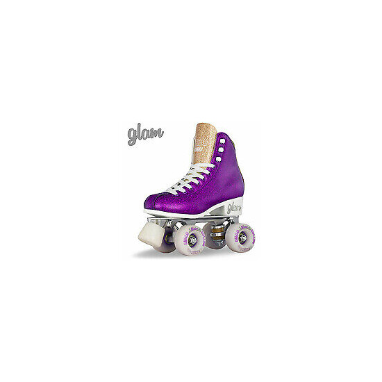 Crazy Skates GLAM | Size Adjustable Glitter Roller Skates Girls Ladies Kids Quad image {5}