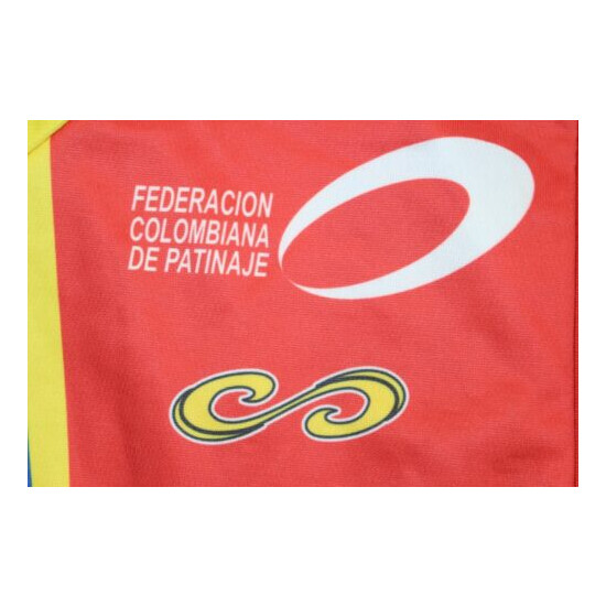 Red Colombia La Muneca 2005 World Speed Roller Skating Federation Jersey Claudia image {4}