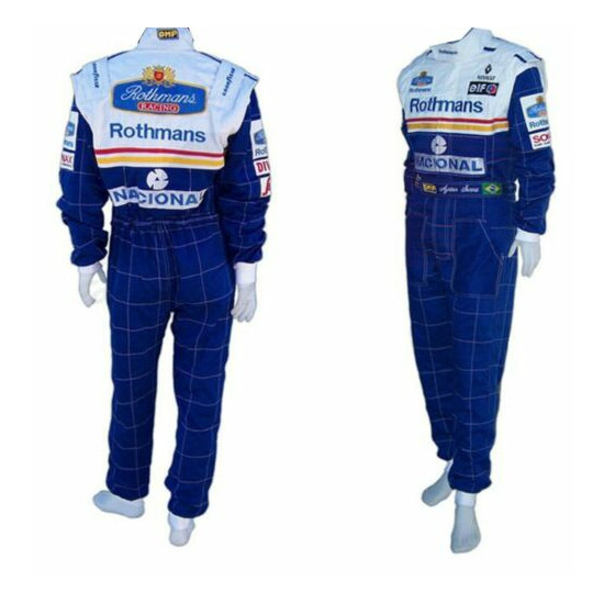  Ayrton Senna Rothmans 1994 Embroidery patches race suit all size available image {1}