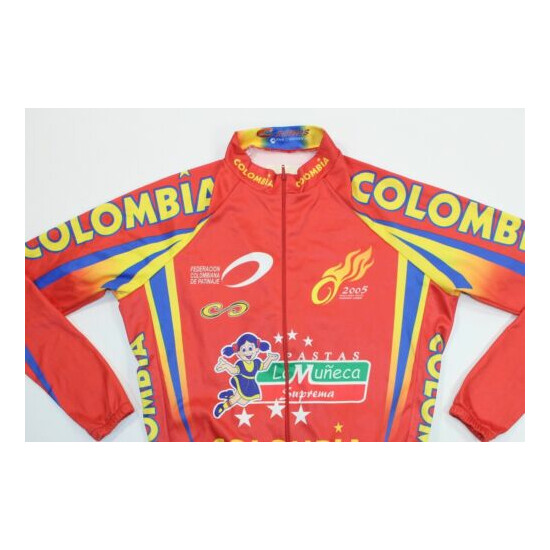 Red Colombia La Muneca 2005 World Speed Roller Skating Federation Jersey Claudia image {2}