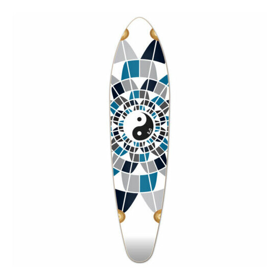 Yocaher Kicktail Yin Yang Longboard Deck - DECK ONLY image {1}