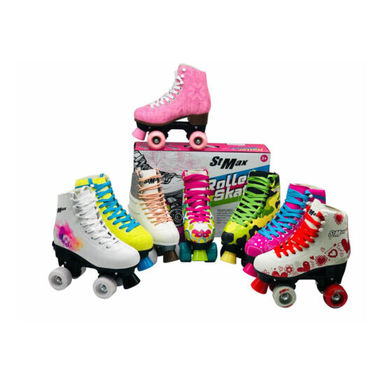 Roller Skates for Girls Size 3 Diamond for Toddler and Kids Derby Quad Skate image {7}