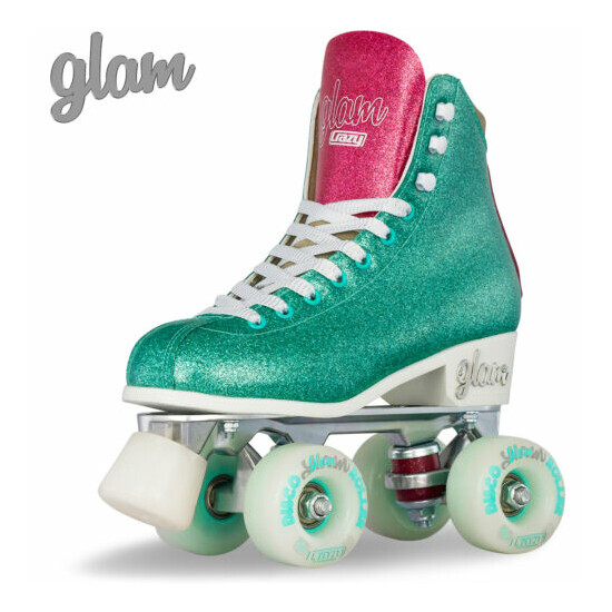 Crazy Skates GLAM | Size Adjustable Glitter Roller Skates Girls Ladies Kids Quad image {2}