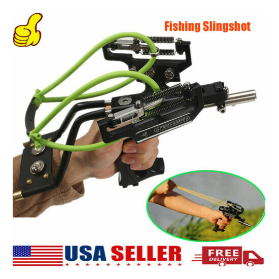 Best Online Shopping Store for Slingshots Hunting Fishing Slingshot Heavy  Duty High Velocity Catapult Laser Shoot Set New, Fashion