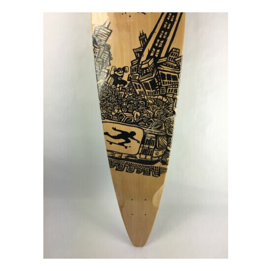 Longboard living Pintail 7ply Maple Top mount Downhill 8.75 X 42" skateboard C2 image {3}