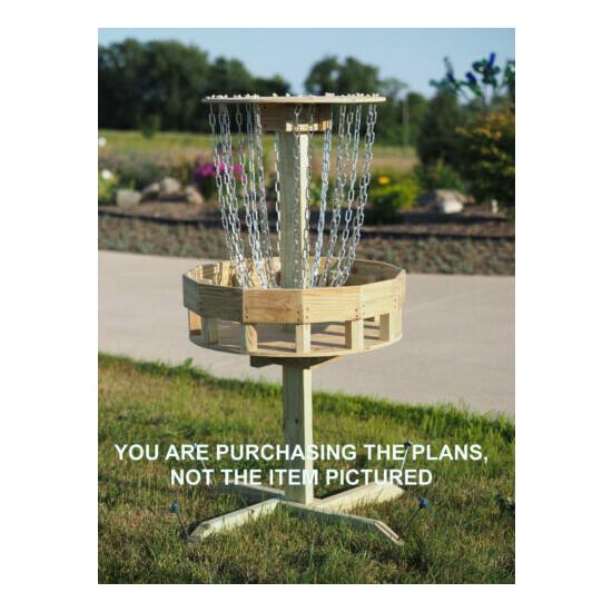 PDF Plans Disc Golf Target Professionally Designed meets PDGA Standards Frisbee image {1}