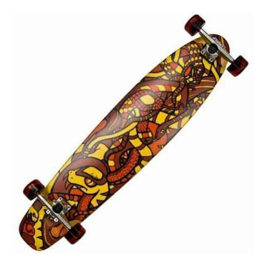 **New** Lush Makonga Snakes Skateboard/Longboard Deck Only 40" image {1}