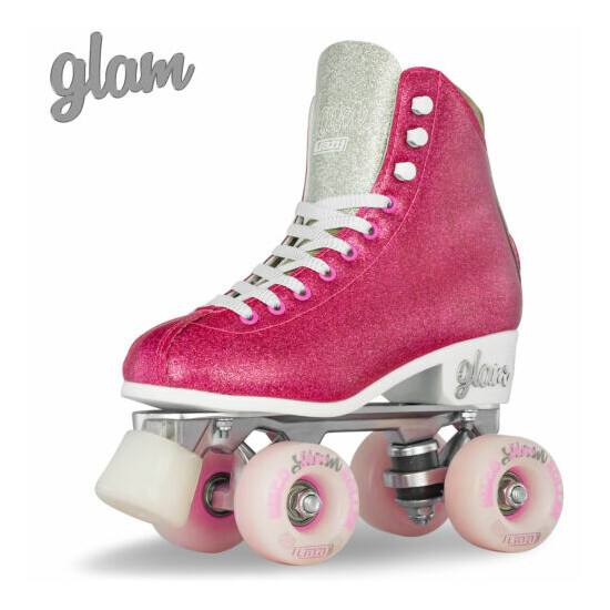 Crazy Skates GLAM | Size Adjustable Glitter Roller Skates Girls Ladies Kids Quad image {4}