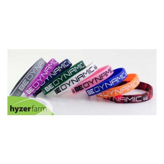 Dynamic Discs BE DYNAMIC Wristband *choose your color* disc golf Hyzer Farm image {1}