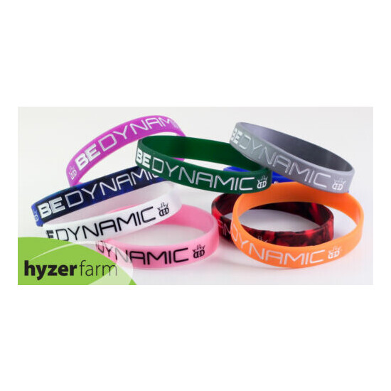 Dynamic Discs BE DYNAMIC Wristband *choose your color* disc golf Hyzer Farm image {2}