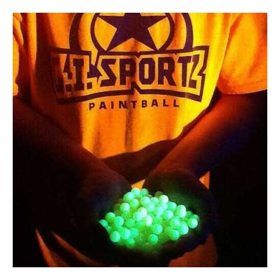 .50 Cal. G.I. Sports Craze UV Glow in the Dark Paintballs 500 /bag image {1}