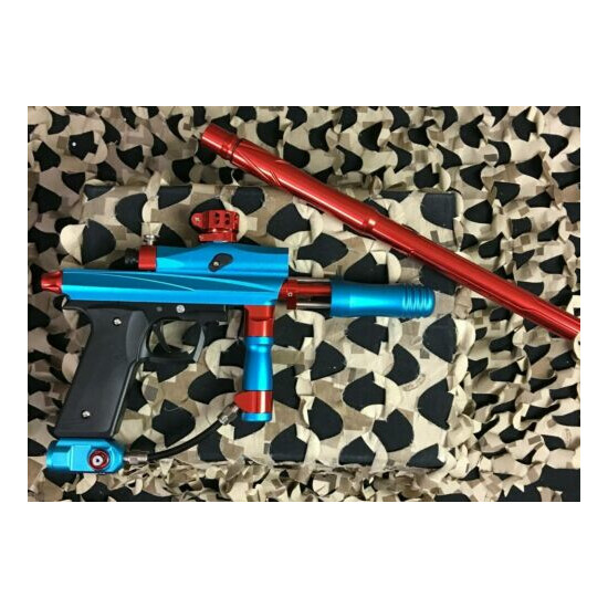 New Azodin KPC+ Pump Paintball Gun - Teal/Orange image {4}