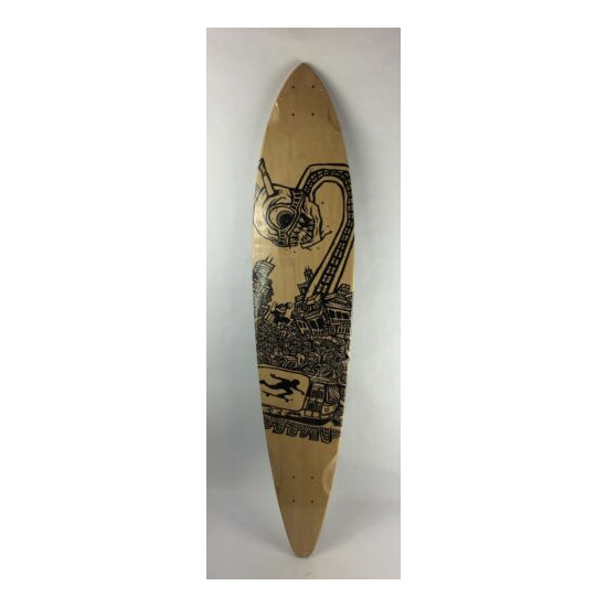 Longboard living Pintail 7ply Maple Top mount Downhill 8.75 X 42" skateboard C2 image {1}