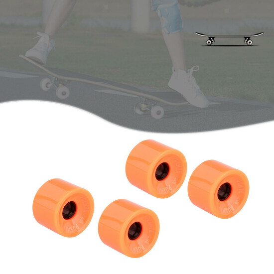 4x Longboard Wheels Replacement Parts 82A for Skateboard Decks Mini Supplies image {21}
